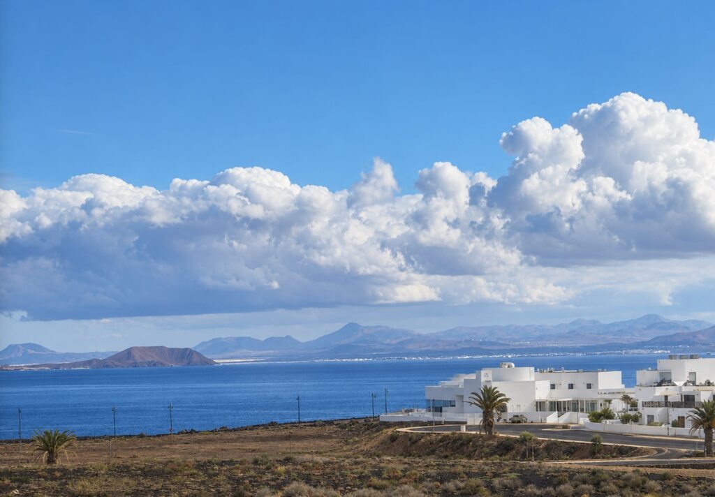 Vistas al mar, ya Fuerteventura, desde la ventana de la suite